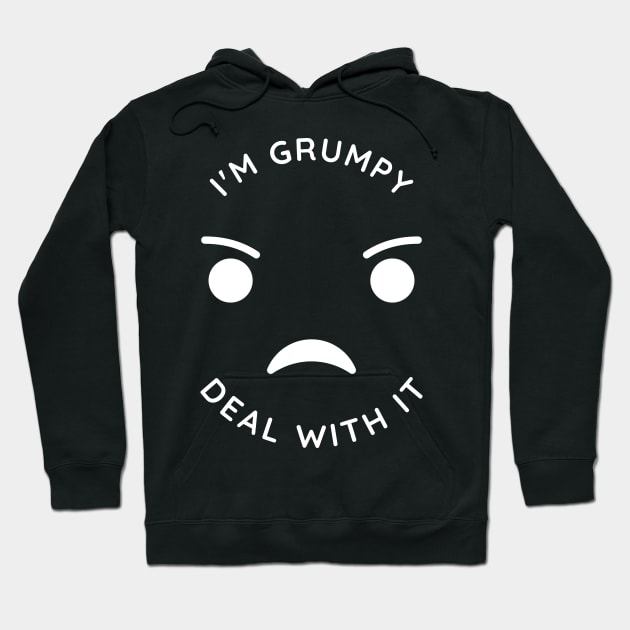 I'm Grumpy Deal With It Hoodie by Lasso Print